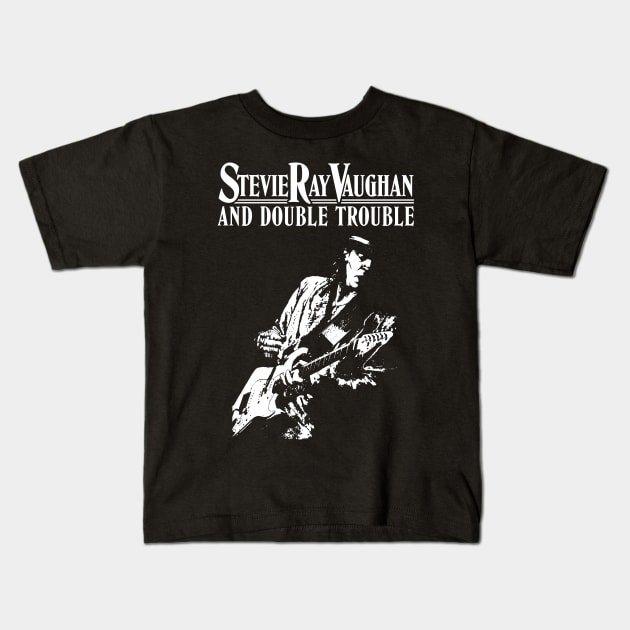 Stevie Ray Vaughan Live Forever Kids T-Shirt by Winmanlider